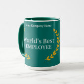 Mug Cadeau de l'employé le plus performant au monde (Devant gauche)