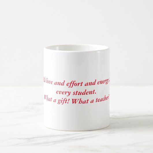 Mug Cadeau de l'enseignant Cadeaux de reconnaissance M (Centre)