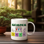 Mug, Cadeau De L'Enseignant En Science Pour La Mug<br><div class="desc">Cette tasse présente un design de table périodique intelligent qui décrit "Enseignant" en utilisant les symboles pour Tellurium (Te), Astatine (At), Carbon (C), Hydrogène (H) et Erbium (Er). Offrez-le à votre professeur de sciences préféré ou offrez-vous une tasse qui célèbre votre passion pour la science et l'éducation.</div>