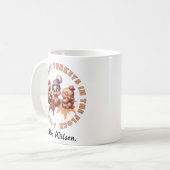 Mug Cadeau de l'enseignant Thanksgiving personnalisé d (Devant gauche)