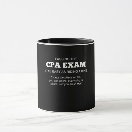 Mug Cadeau de l'examen CPA certifié (Centre)