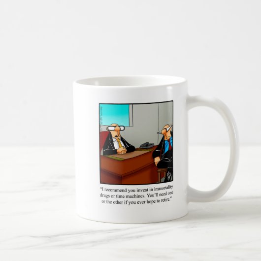 Mug Cadeau de l'Humour de retraite (Droite)