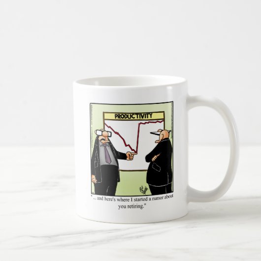 Mug Cadeau de l'Humour de retraite (Droite)