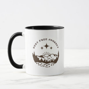 Mug Cadeau de liberté financière 'Parcours sans dettes