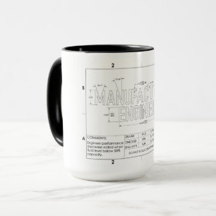 Mug cadeau de l'ingénieur de fabrication