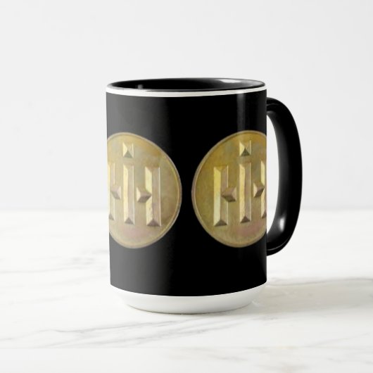 Mug Cadeau de logo Premium de Harvester International (Devant droit)