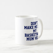 Mug cadeau de maman de basket | Drôle Citation Slo (Devant droit)