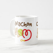 Mug Cadeau de maman de race de chien de Cavachon (Devant gauche)