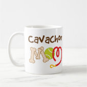 Mug Cadeau de maman de race de chien de Cavachon (Gauche)