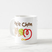 Mug Cadeau de maman de race de chien de Doxie Chon (Devant gauche)