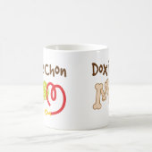 Mug Cadeau de maman de race de chien de Doxie Chon (Centre)