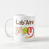 Mug Cadeau de maman de race de chien de Lab'Aire (Gauche)