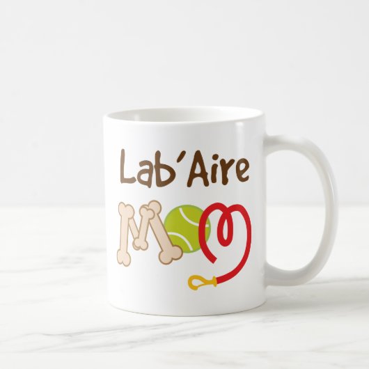 Mug Cadeau de maman de race de chien de Lab'Aire (Droite)