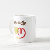 Mug Cadeau de maman de race de chien de Labradoodle (Devant gauche)