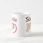 Mug Cadeau de maman de race de chien de Schnoodle (Centre)