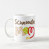 Mug Cadeau de maman de race de chien de Schnoodle (Gauche)