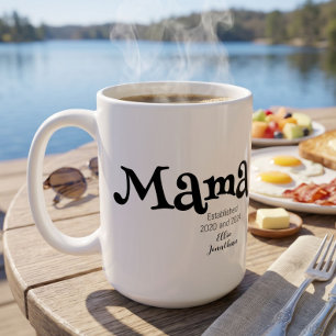 Mug Cadeau de Maman Établie Nouvelle Maman