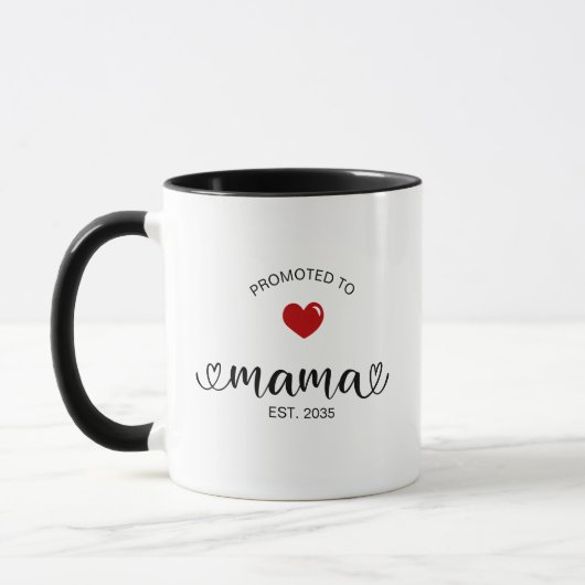 Mug Cadeau de maman nouvellement établie (Gauche)