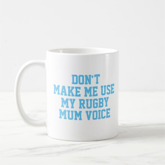 Mug cadeau de maman rugby | Drôle Citation Slogan (Gauche)