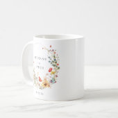 Mug Cadeau de mariage Fleur sauvage de conte de fées (Devant gauche)