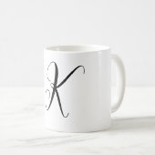 Mug Cadeau de mariage initiale de monogramme Faveur de (Devant droit)