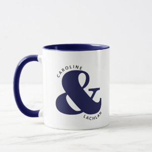 Mug Cadeau de mariage personnalisé à deux tons pour co