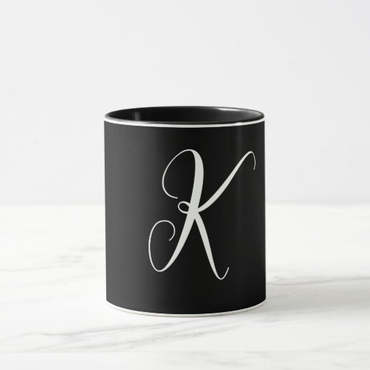 Mug Cadeau de mariage personnalisé avec monogramme Noi (Centre)