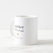 Mug Cadeau de mariage pour la mère de la mariée au cœu (Devant gauche)