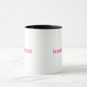 Mug Cadeau de mariage rose pour coiffeuse coiffeur  (Centre)