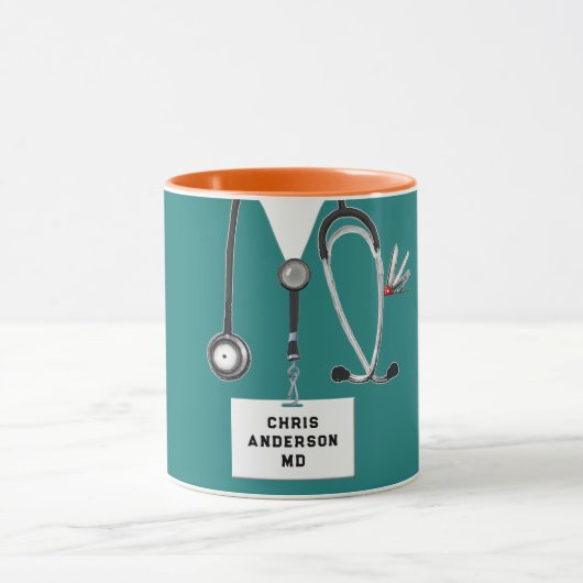 Mug Cadeau de médecin personnalisé (Centre)