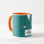 Mug Cadeau de médecin personnalisé (Devant gauche)