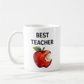 Mug CADEAU DE MEILLEUR ENSEIGNANT Apple Educator (Gauche)