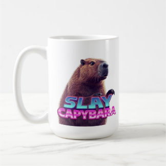 Mug Cadeau de mème d'animal drôle de capybara Slay