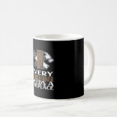Mug Cadeau de menuisier Travail du bois (Devant droit)