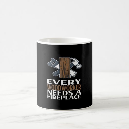 Mug Cadeau de menuisier Travail du bois (Centre)