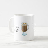 Mug Cadeau de Merci - mercis un latte (Devant gauche)