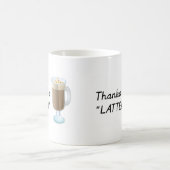 Mug Cadeau de Merci - mercis un latte (Centre)