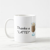 Mug Cadeau de Merci - mercis un latte (Gauche)