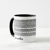 Mug Cadeau de message personnalisé caché et nom pour u (Devant gauche)