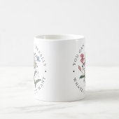 Mug Cadeau de motivation florale élégant (Centre)