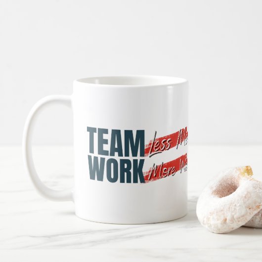 Mug Cadeau de motivation pour le travail d'équipe pour (Avec donut)