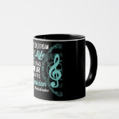 Mug Cadeau de musicien - cadeaux pour des mélomanes - (Devant droit)