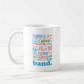 Mug Cadeau de musicien de bande (Gauche)