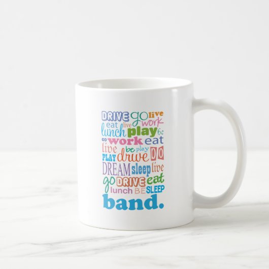 Mug Cadeau de musicien de bande (Droite)