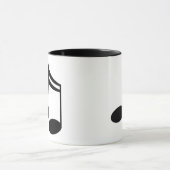Mug Cadeau de musique de notes musicales (Centre)