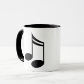 Mug Cadeau de musique de notes musicales (Devant gauche)