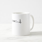 Mug Cadeau de natation Heartbeat pour les nageurs (Devant droit)