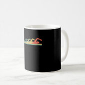 Mug Cadeau de natation Heartbeat Premium (Devant droit)