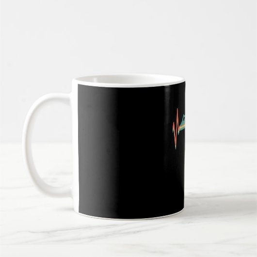 Mug Cadeau de natation Heartbeat Premium (Gauche)