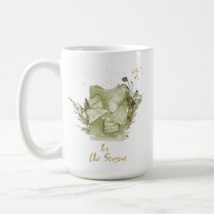 Mug Cadeau de Noël aquarelle bohème vintage